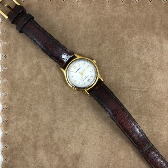 Hugo Maxx Ladies 18P Gold Plated Brown Strap Watch main image 5